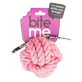 Rotaļlieta sunim, bumba Europet Bernina Bite Me, 10 cm, Ø 10 cm, rozā krās., 10 cm