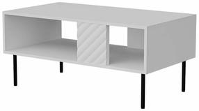 Kavos staliukas Cama Meble Lucca, balta sp., 100 cm x 55 cm x 46 cm