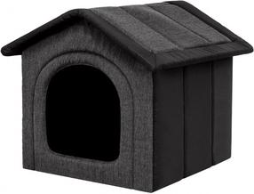 Suņu būda Hobbydog Inari R1 BUIGZC2, melna krās./grafīta krās., R1