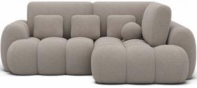 Kampinė sofa - lova Cozion Royal 18, smėlio sp., dešininė, 165 x 267 cm x 105 cm