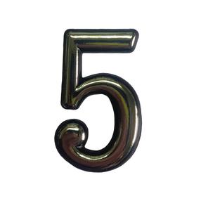 Durų numeris Okko CR 5, 5 cm, plastikas, chromo sp.