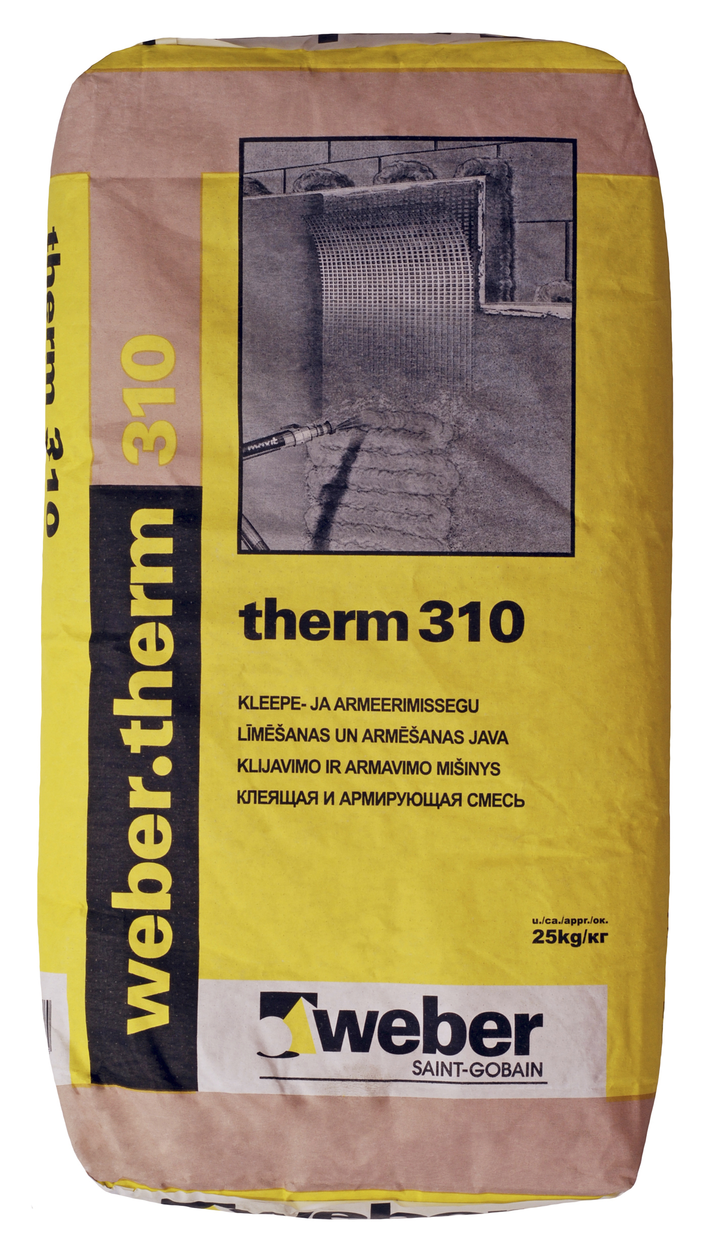 Armeerimis- ja liimsegu kasutusvalmis, 25 kg