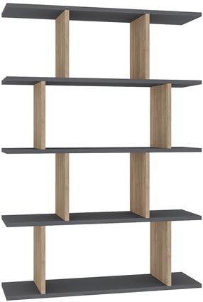 Pastatoma lentyna Kalune Design Harmon 935CMN1193, antracito sp./ąžuolo sp., 127.4 cm x 90 cm x 25 cm