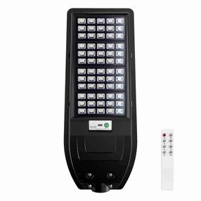 Seinapealne päikesepaneeliga valgusti Milagro Via, 150W, IP65, must v.