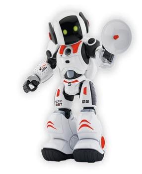 Interaktīva rotaļlieta robots Xtrem Bots James The Spy Bot XT3803084, balta krās./melna krās./sarkana krās.