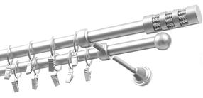 Karnīzes komplekts Olimp Cylinder Krysztal, 200 cm, Ø 19 mm, matēta hroma цв.