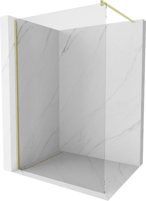 Dušas siena Mexen Kioto Walk-in, 120 cm x 200 cm, brushed gold krās./rūdītais