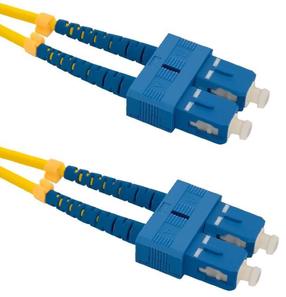 Провод Qoltec SC-SC Optic Patch Cable SC/UPC, SC/UPC, 3 м, желтый цв.