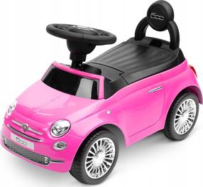 Vaikiška mašinėlė Toyz Fiat 500, rožinė sp.