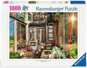 Dėlionė Ravensburger Cottage in the Woods, 70 cm x 50 cm, 1000 vnt.