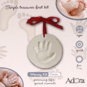 Komplektas rankų/kojų antspaudų kūrimui Adora Simple Treasures