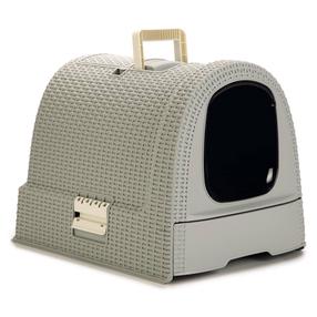 Uždaro tipo kačių tualetas Curver Cat Litter Box, pilka, uždaras, 51 cm x 38.5 cm x 39.5 cm