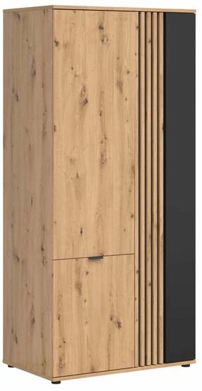 Spinta Vabres, ruda sp./juoda sp., 56 cm x 90.5 cm x 195.5 cm