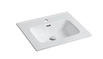 Vonios praustuvas Domoletti ACB7860, keramika, 60 cm x 46 cm x 11 cm, balta sp.