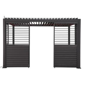 Žaliuzinė siena pavėsinei Home4you Mirador, 93 cm, tamsiai pilka sp.