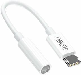 Adapteris Joyroom Type C to 3.5mm Jack SH-C1 USB Type-C, Jack 3.5, balta sp.