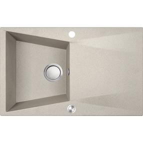 Virtuvinė plautuvė Laveo Grenada SBG_411T, Beige, granitas, 78 cm x 48 cm x 19 cm, beige