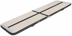 Pripučiamas gimnastikos kilimėlis Rebel Pro Aitrack, balta sp./juoda sp., 500 cm x 100 cm x 10 cm