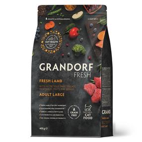 Сухой корм для кошек Grandorf Fresh Lamb Large, баранина, 0.400 кг