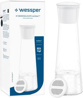 Графин Wessper WES500, стекло, 1 л