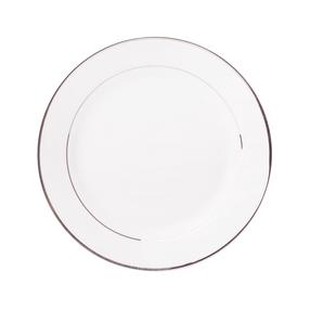 Šķīvis deserta Ambition Aura Silver, Ø 16.5 cm, balta krās./sudraba krās.