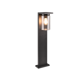 Brīvi stāvošs āra gaismeklis Trio Ardila, 40W, E27, IP44, melna krās., 16 cm x 65 cm
