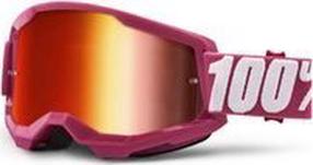 Slidinėjimo akiniai 100% Strata 2 Junior Fletcher, raudona sp./rožinė sp.
