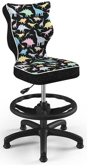 Bērnu darba krēsls Petit HC+F ST30, 37 x 35 x 95 cm, melna krās./zaļa krās./daudzkrāsaina