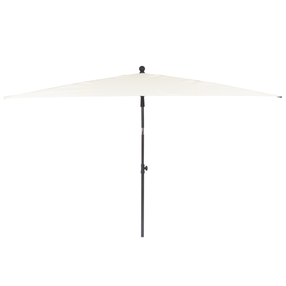 Sodo skėtis Patio, 210 cm x 140 cm, balta sp./smėlio sp.
