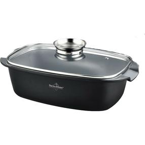 Kastrul Swiss Haus Sapphire Roaster, Ø34 cm, 6.5 l, must v.