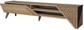 TV staliukas Kalune Design Beril 2, ąžuolo sp., 180 cm x 40 cm x 37 cm