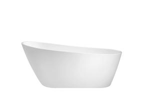 Ванна, свободно устанавливаемая Besco Melody, 150 см x 80 см x 72 см, овальная, белый цв./хромовый цв.
