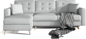 Kampinė sofa Asgard L Solid 09, pilka sp., 162 x 248 cm x 93 cm