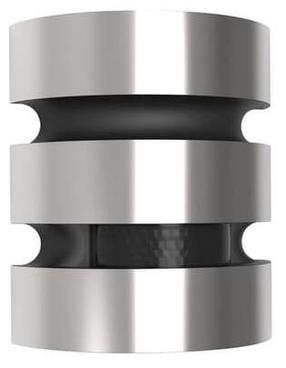 Sieninis lauko šviestuvas Lutec Maya, 18.5W, LED, IP44, nerūdijančiojo plieno sp., 6.8 cm x 17.5 cm