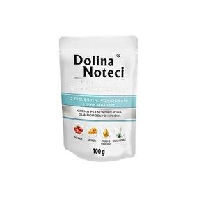 Šlapias šunų maistas Dolina Noteci Premium Veal, Tomatoes and Noodles, veršiena, 0.1 kg