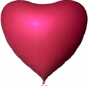 Folijas balons figūriņa Heart 172 cm, bordo krās.