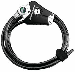 Dviračio spyna Masterlock 8428EURDPRO, juoda sp., 1800 mm