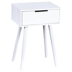 Naktinis staliukas Kesper, balta sp., 59 cm x 40 cm x 30 cm