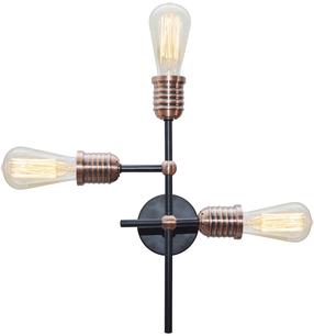 Šviestuvas lubų Candellux Kirimu 33-66893, E27, 3 x 60 W / juoda sp.