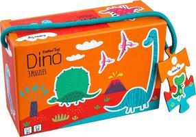 Pusle 3in1 Barbo Toys Dino, 27 tk, mitmevärviline