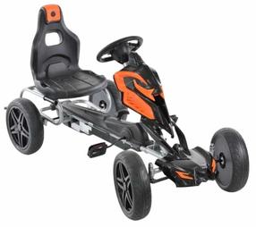Vaikiškas sportinis kartingas 1504, juoda sp./oranžinė sp.