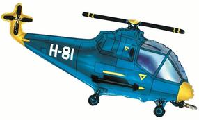 Balionas figūrinis Flexmetal Helicopter, mėlyna sp./geltona sp.
