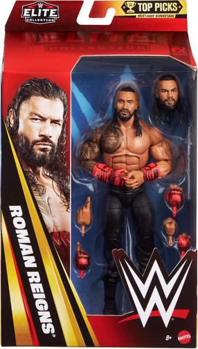 Mängukujuke, koos tarvikutega Mattel WWE Elite Collection Roman Reigns JHV14, 15 cm, pruun v./must v./punane v.