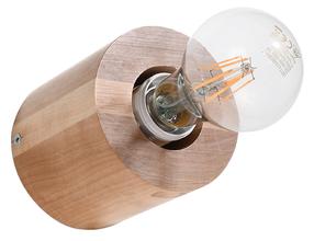 Šviestuvas lubų ir sienų Sollux Salgado Wood SL.0673, E27, 1 x 60 W, nėra gaubto / ruda sp.