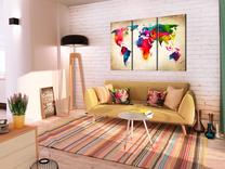 Reprodukcija Artgeist Rainbow Continents HK3244-DKX, 120 cm x 80 cm