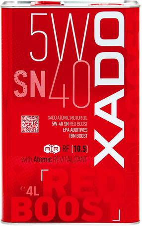 Variklių alyva Xado SN Red Boost 5W - 40, sintetinis, 4 l