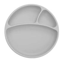 Lėkštutė MiniKoioi Portions 101050004, Nuo 6 mėnesių, 19 cm, silikonas, pilka sp.