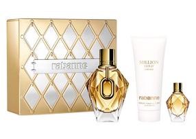 Dovanų komplektas moterims Rabanne Million Gold, 3 vnt.