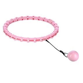 Masažinis lankas HMS HHW11 Plus Size Hula Hop, 42 cm, 0.3 kg, rožinė sp.