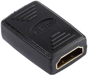 Adapteris Vivanco HDMI to HDMI 47076 HDMI female, HDMI female, juoda sp.